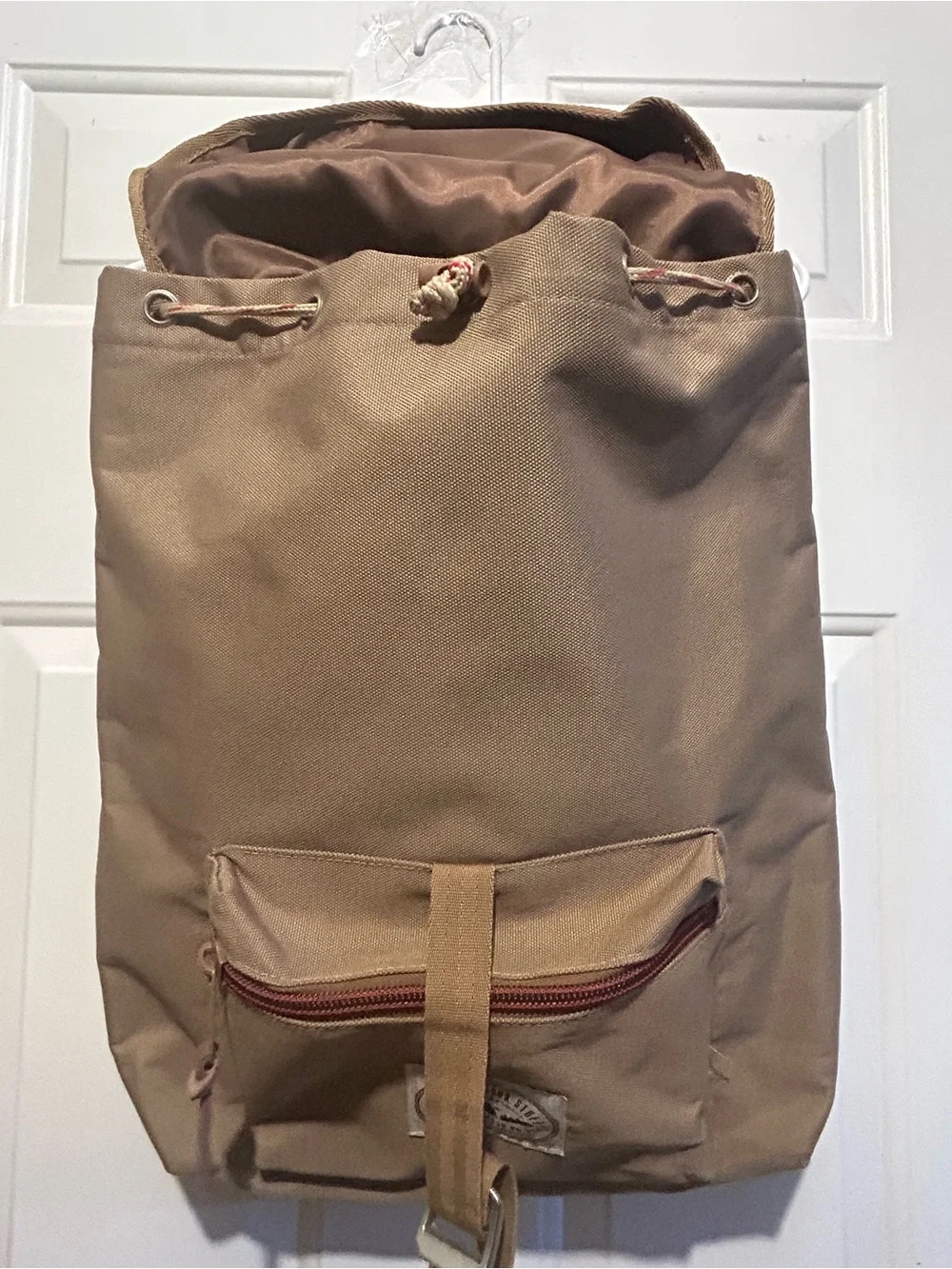 Polar Outdoor Stuff Canvas Roll-Top Backpack in Tan -